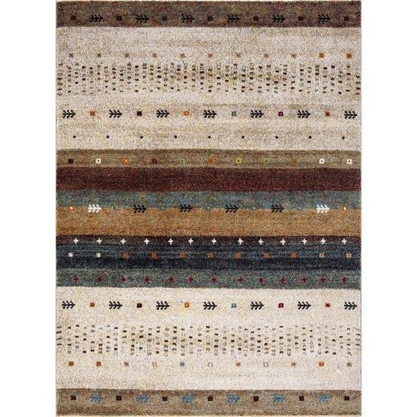 Concord Global Trading Concord Global 74513 2 ft. 7 in. x 5 ft. Diamond Gabbeh - Beige 74513